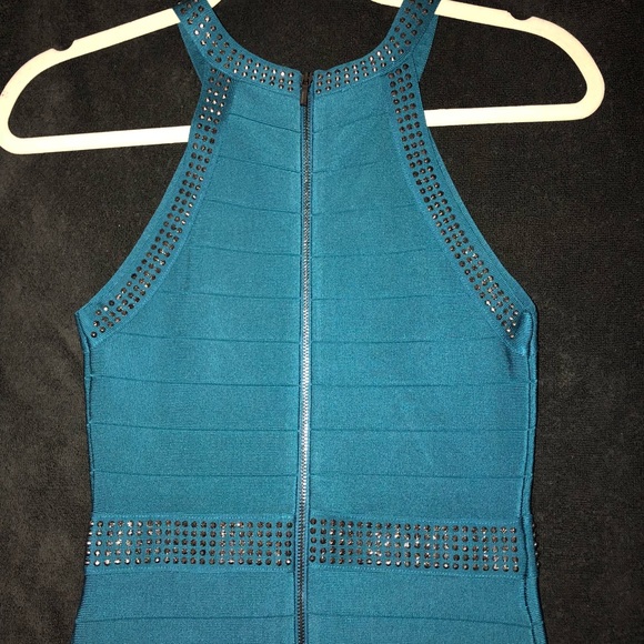 Bebe teal bandage dress - Picture 2 of 5